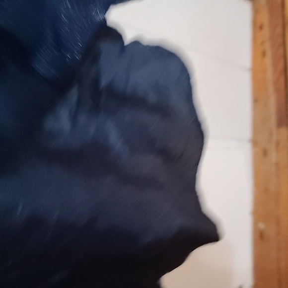 TLC Say Yes To The Prom Dress Navy Beaded Layered Tulle Lined Sz 7/8 GUC *READ* - Picture 6 of 14